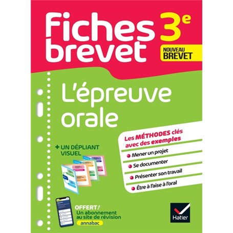 Fiches brevet L épreuve orale 3e Brevet 2024 Cécile Gaillard Laure