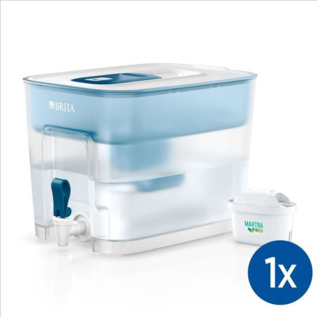 BRITA Distributeur d'eau filtrée Flow bleu (8.2L) inclus 1 cartouche MAX 88,99 €