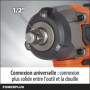 Boulonneuse a chocs sans fil 20V 220Nm + couple variable - DUAL POWER PO 89,99 €
