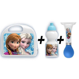 Ensemble d'accessoires Disney Frozen 3 Pièces LA REINE DES NEIGES Combo boîte a gouter + bidon + klaxon 31,99 €