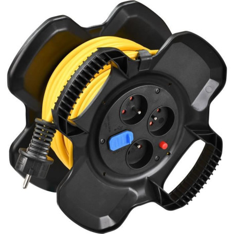 Enrouleur de câble COMPACT X-GUM BRENNENSTUHL 15m - 3 prises + 2 Ports U 89,99 €
