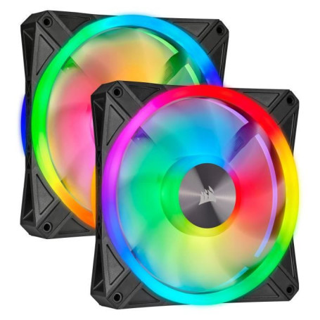 CORSAIR Lot de deux ventilateurs iCUE QL140 RGB - Diametre 140mm - Avec 119,99 €
