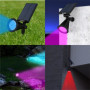 LUMISKY Pack de 2 Spots solaires extérieur étanches - 4 LEDs colorées - 50,99 €