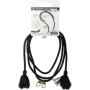 Coque bandouliere noire avec pompons BBC 19,99 €