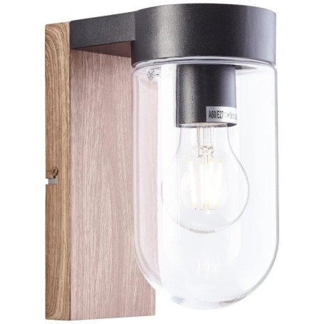 BRILLIANT - CABAR Applique extérieure - coloris bois foncé/noir - métal/ 65,99 €