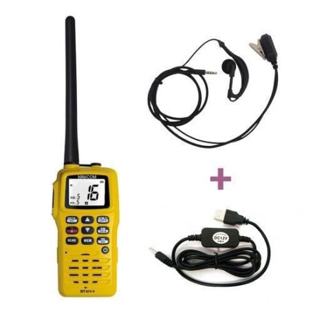 Pack VHF portable - NAVICOM - RT411+PACK Chargeur 220V- câble USB 149,99 €