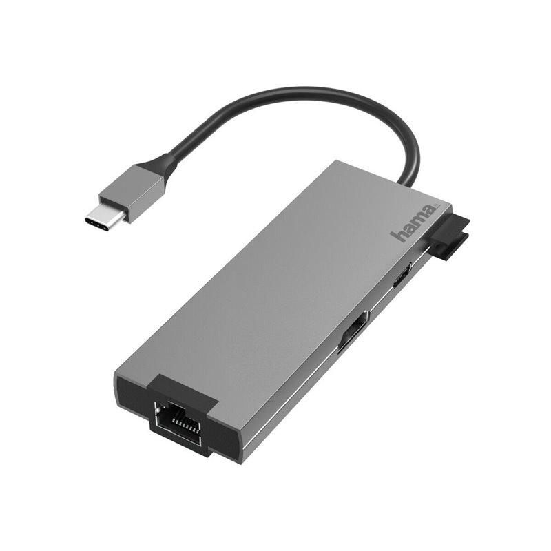 Hama 00200109 station d'accueil USB 3.2 Gen 1 (3.1 Gen 1) Type-C Gris