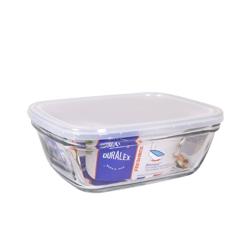 Boîte à repas rectangulaire avec couvercle Duralex Freshbox Transparent
