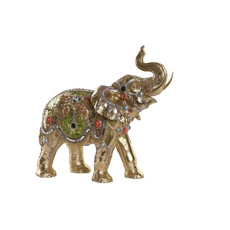 Figurine Décorative DKD Home Decor 33 x 15,5 x 31 cm Eléphant Doré Colon 80,99 €