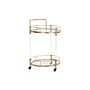 Chariot de Cuisine DKD Home Decor Doré Métal Acrylique (50 x 50 x 80 cm) 239,99 €