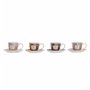 Ensemble de tasses à café DKD Home Decor Blanc Marron Rose 4 Pièces 90 m 36,99 €