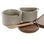 Sucrier DKD Home Decor 19,5 x 18,5 x 7 cm Beige Marron Bois d'hévéa 4 Pi 106,99 €