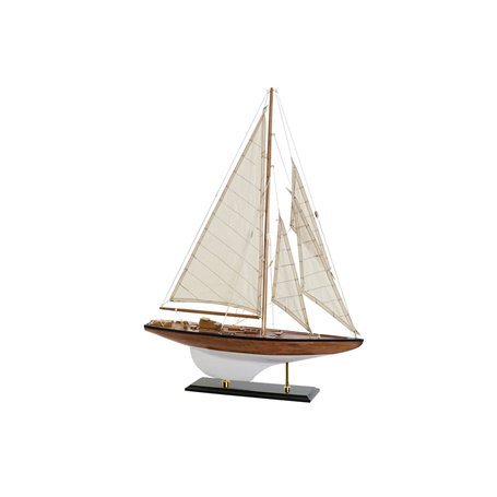 Barco DKD Home Decor Marron 50 x 10 x 70 cm Blanc 128,99 €