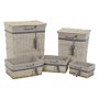 Set de basket DKD Home Decor 47 x 35 x 56 cm Polyester Spirales (5 Unité 219,99 €