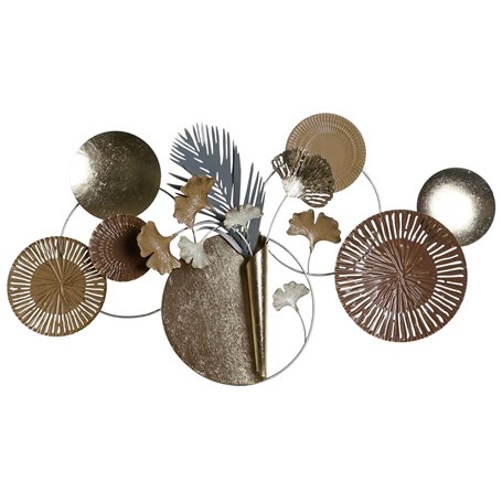 Figurine Décorative DKD Home Decor 90 x 8,3 x 49 cm Gris Doré Cuivre Cer 116,99 €