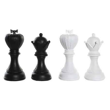 Figurine Décorative DKD Home Decor Blanc Noir Pièces du jeu d'échec 12 x 100,99 €