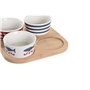 Ensemble à apértif DKD Home Decor 19,7 x 19,7 x 1 cm Naturel Rouge Bleu  30,99 €