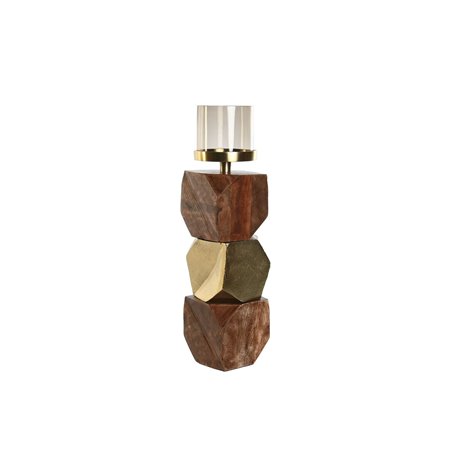 Bougeoir DKD Home Decor 10 x 10 x 40,5 cm Verre Doré Marron Aluminium Bo 101,99 €