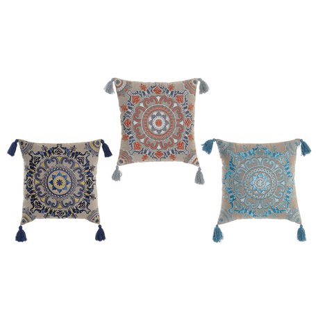 Coussin DKD Home Decor Orange Bleu ciel Blue marine Mandala 40 x 10 x 40 94,99 €
