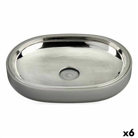 Porte-savon Argenté Gris Acier inoxydable Plastique 9,5 x 2,5 x 13 cm (6 37,99 €