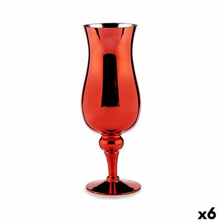 Bougeoir Verre Rouge 13,5 x 35 x 13,5 cm (6 Unités) 134,99 €