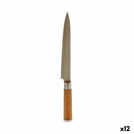 Couteau de cuisine 3 x 33,5 x 2,5 cm Argenté Marron Acier inoxydable Bam 49,99 €