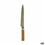 Couteau de cuisine 3 x 33,5 x 2,5 cm Argenté Marron Acier inoxydable Bam 49,99 €
