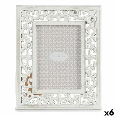 Cadre photo Bois Blanc 22 x 27 x 1 cm (6 Unités) 57,99 €