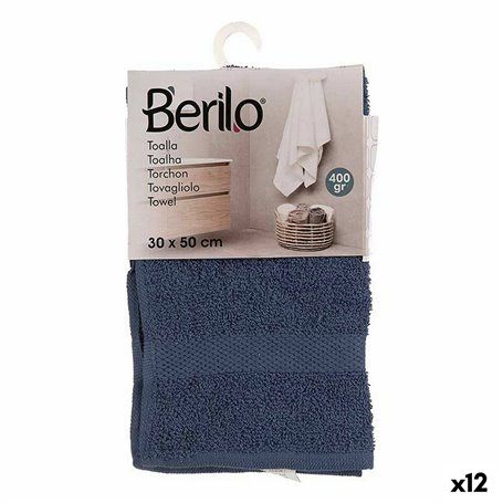 Serviette de toilette 30 x 0,5 x 50 cm Bleu (12 Unités) 33,99 €
