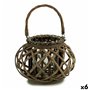 Bougeoir 30 x 18,5 x 23 cm Marron verre osier (6 Unités) 194,99 €