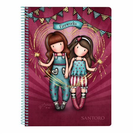 Carnet Gorjuss Fireworks Bordeaux A5 14,99 €