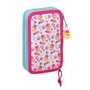 Plumier double The Bellies 12.5 x 19.5 x 4 cm Violet Turquoise Blanc (28 32,99 €