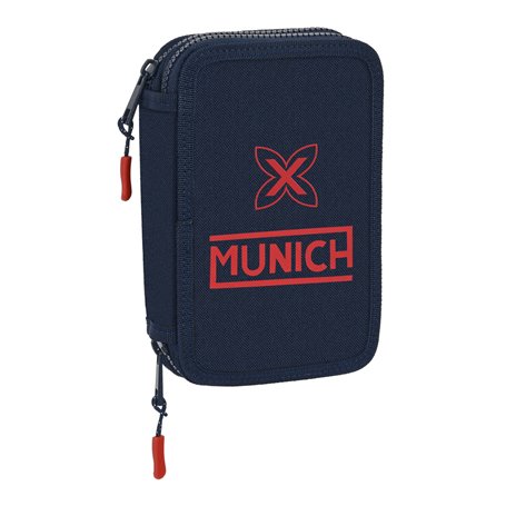 Plumier double Munich Flash 12.5 x 19.5 x 4 cm Blue marine (28 pcs) 32,99 €