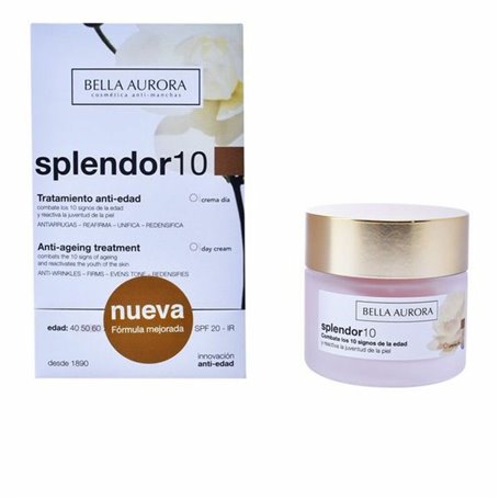 Crème anti-âge Splendor 10 Bella Aurora 2526114 Spf 20 (50 ml) (50 ml) 48,99 €