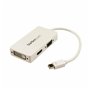 Adaptateur Mini DisplayPort vers VGA/DVI/HDMI Startech MDP2VGDVHDW Blanc 51,99 €