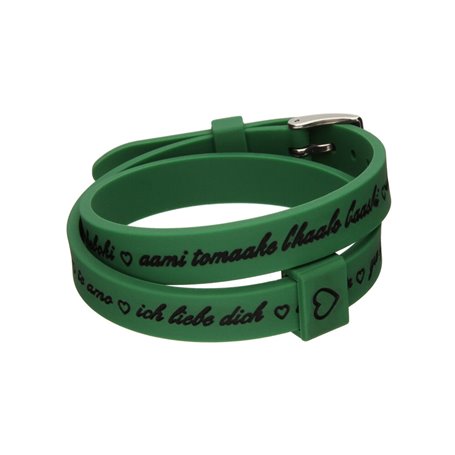 Bracelet Femme il mezzometro I LOVE YOU SILVER - SILICONE BRACELET 35,99 €