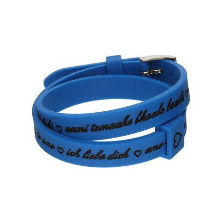 Bracelet Femme il mezzometro I LOVE YOU SILVER - BRACCIALE IN SILICONE/S 35,99 €