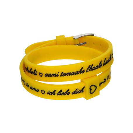 Bracelet Femme il mezzometro I LOVE YOU SILVER - BRACCIALE IN SILICONE/S 35,99 €