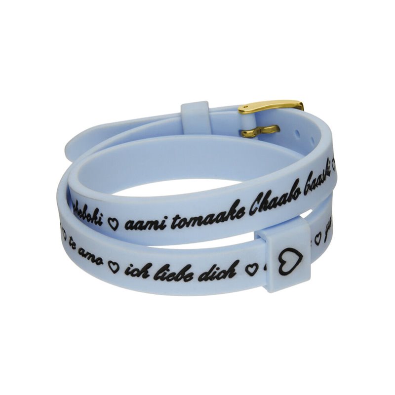 Bracelet Femme il mezzometro I LOVE YOU GOLD - BRACCIALE IN Silicone/Silicone BRACELET