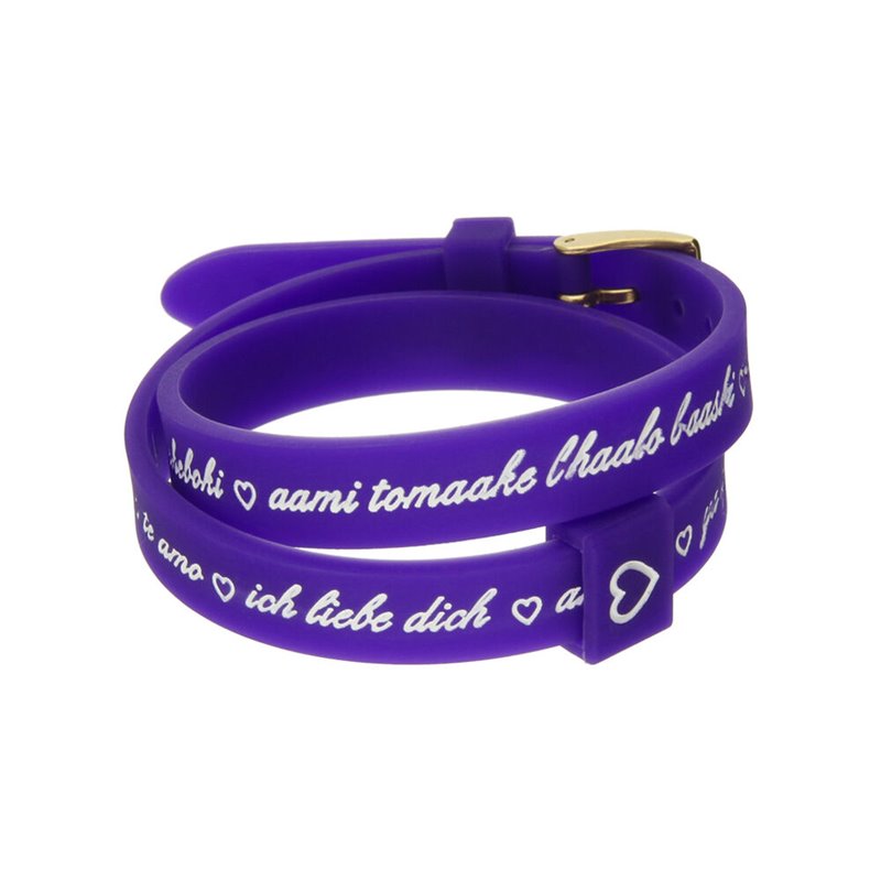 Bracelet Femme il mezzometro I LOVE YOU GOLD - BRACCIALE IN Silicone/Silicone BRACELET