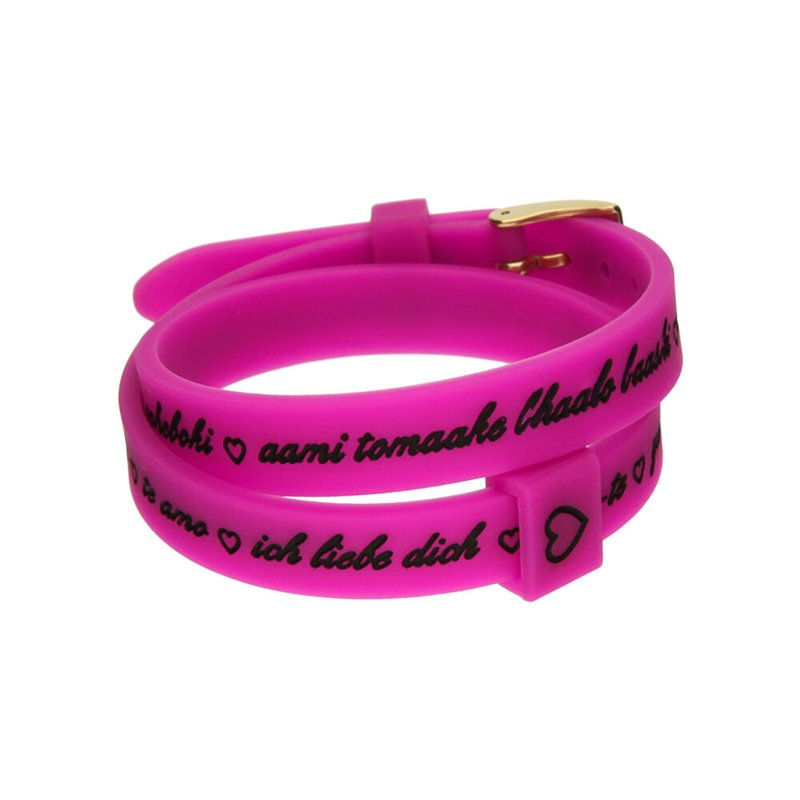 Bracelet Femme il mezzometro I LOVE YOU GOLD - BRACCIALE IN Silicone/Silicone BRACELET