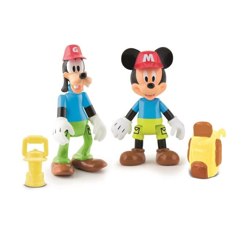  MICKEY  Pack De 2 Figurines Mickey  Dingo A L Aventure