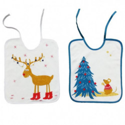 Babycalin Mickey Lot De 2 Bavoirs 28x32 Cm Le Repas De Bebe Bavoirs