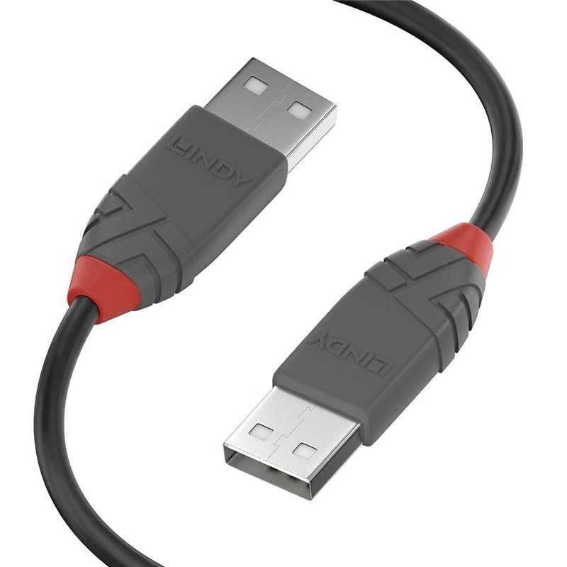 Lindy 36690 câble USB 0,2 m USB 2.0 USB A Noir