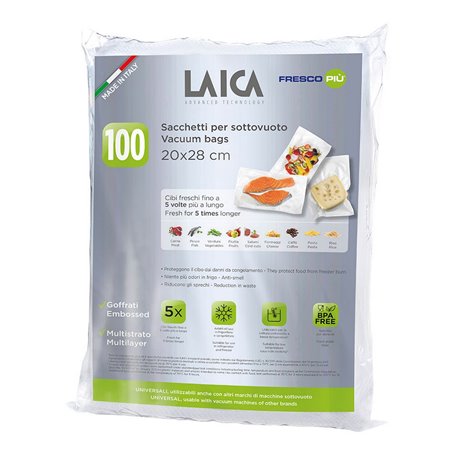 Sacs sous vide LAICA VT3501 100 Pièces 20 x 28 cm 41,99 €