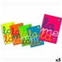 Lot de cahiers Lamela Multicouleur 80 Volets quarto (5 Unités) 51,99 €