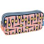 Trousse Fourre-Tout Triple Milan Swins 20 x 11 x 6,5 cm Rose Jaune 26,99 €