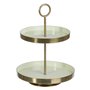 Plateau apéritif 30 x 30 x 40,5 cm Doré Vert Fer 88,99 €