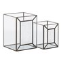 Bougeoir Verre Doré Métal 22 x 22 x 29 cm (2 Unités) 129,99 €