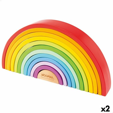 Puzzle enfant en bois Woomax Arc-en-ciel 11 Pièces 2 Unités 90,99 €